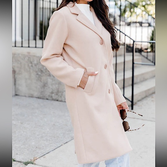 āļøBOGO50%āļø ššæPINK LILY: CAMEL Cozy Love Coat SMALL - Picture 5 of 6